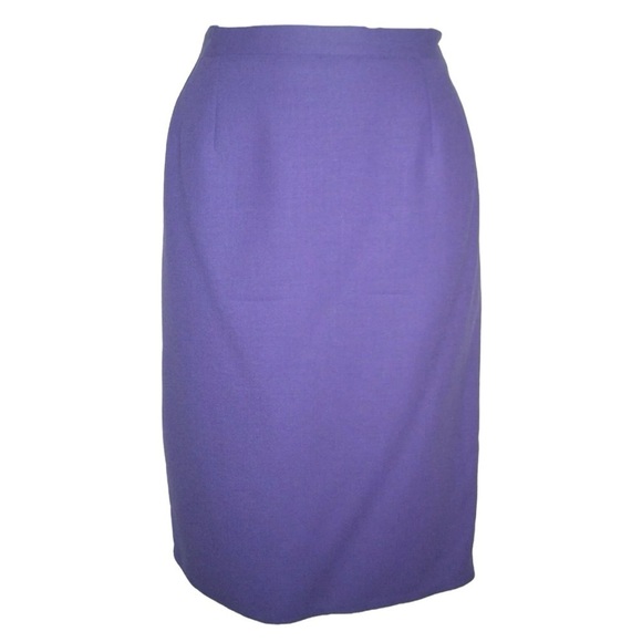 Vintage 80s Benard Holtzman Harve Benard Suit Purple Wool Business Work Witchy - Picture 7 of 11